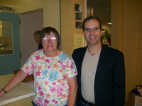 Jim with a client